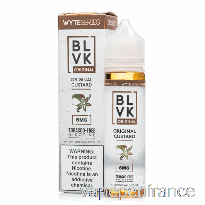 Crème Anglaise Originale - Blvk - Stylo Vape 60 Ml 3 Mg